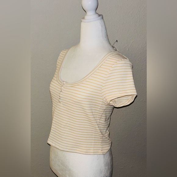 NEW Cotton On Willa Waffle Shirt Sleeve Henley Women’s size Large NWT - Picture 8 of 15